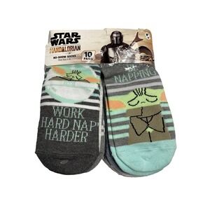 star‎ wars mandalorian womens no show ankle socks 10 pairs shoe size 4-10